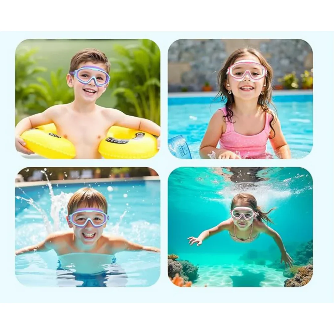 AquaVision - Zwembril Kinderen - Met Oorbescherming & Heldere Zicht - Afbeelding 8