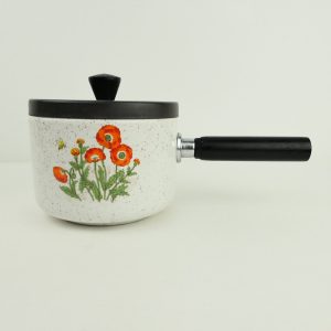Vintage fonduepan wildflower