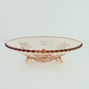 Art deco fruitschaal van persglas druiven, 24 cm