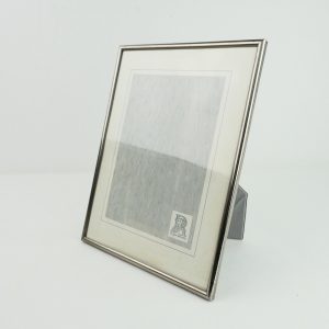 Vintage fotolijst Jyden glas,  18 x 24 cm zilver
