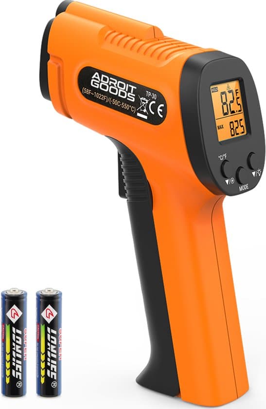 AdroitGoods laser thermometer –Infrarood thermometer – Digitale Thermometer – Tempratuurmeter binnen/buiten - Afbeelding 2