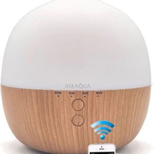AirAqua Chestnut Amore – aroma diffuser – 300ml – APPcontrol + Ambiancelight + Timer [incl. AromaGo]