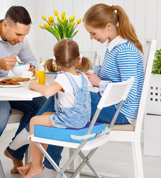 BluGo Stoelverhoger – Eettafel – Zitverhoger Auto – Stoelverkleiner – Voor Kinderen – Booster Seat – Verhoogkussen – Peuter – Thuis – Voor… - Afbeelding 6