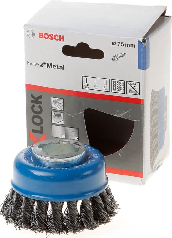 Bosch 2608620726 X-Lock Komstaalborstel met gevlochten draad – Staal – 0,3 x 75mm - Afbeelding 3