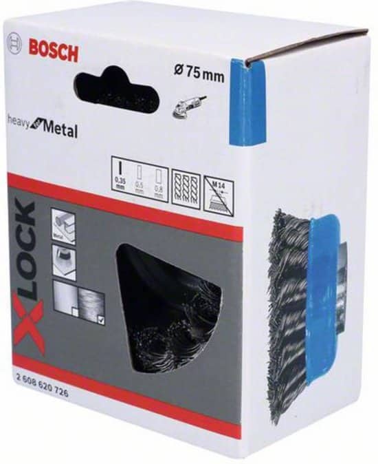 Bosch 2608620726 X-Lock Komstaalborstel met gevlochten draad – Staal – 0,3 x 75mm - Afbeelding 5