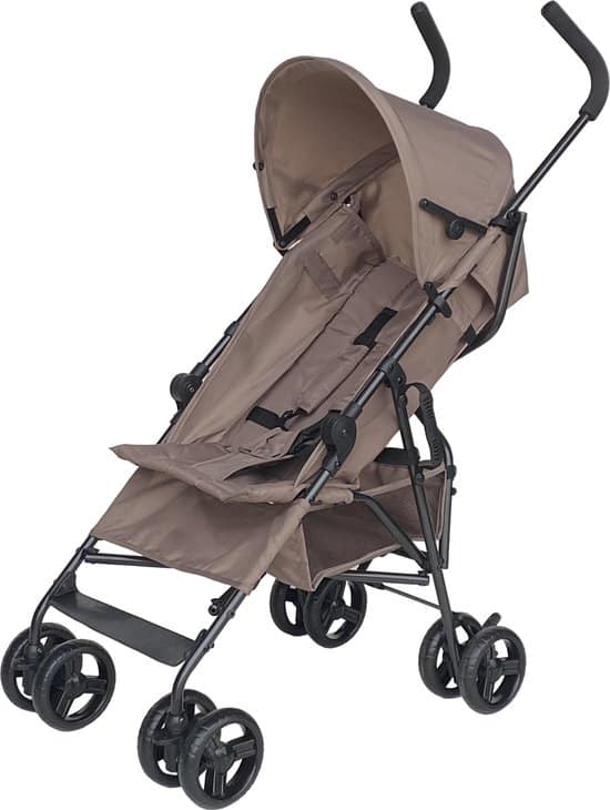 Cabino Buggy Plooibuggy Lichtgewicht Multi Standen Comfortabele Rugleuning & tot 22 kg Taupe