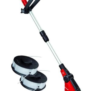 Einhell Elektrische Grastrimmer GC-ET 4530 Set (450 W – 30 cm maaibreedte – dubbele lijnspoel – motorkop verstelbaar – volautomatische draadtoevoer…