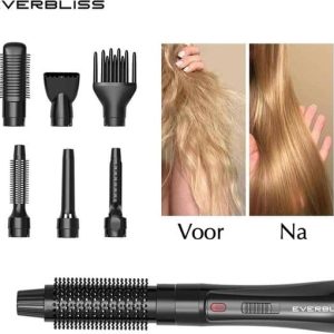 Everbliss Multistyler – 7 in 1 Airwrap – Föhnborstel – Stijltang – Krultang – Haardroger – Krulborstel – Stijlborstel – Airstyler – Multi…