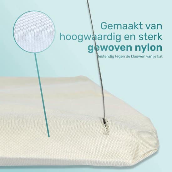 LBB – Kattenhangmat – 20 kg draagkracht – Hangmat kat – voor aan het raam – Kattenbed – Kattenkussen - Afbeelding 3