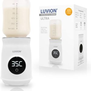 LUVION® Draagbare Flessenwarmer voor onderweg én thuis – Geschikt voor o.a. Dr. Brown, Philips Avent, Difrax, Medela, Alvar, NUK, MAM en huismerk…