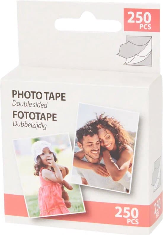 Maxenza Fotopapier en Foto tape Combo – Dubbelzijdige Tape 250 Stuks – Glossy Glanzend – A4 Formaat – 20 vellen – 210x297mm – 210 gram per m² - Afbeelding 5