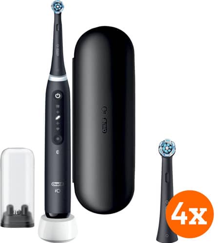 Oral-B iO 5N Zwart + iO Ultimate Clean opzetborstels (4 stuks)