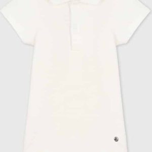 Petit Bateau Katoenen body met polokraagje en korte mouwen voor baby’s Jongens Rompertje – Maat 92/98