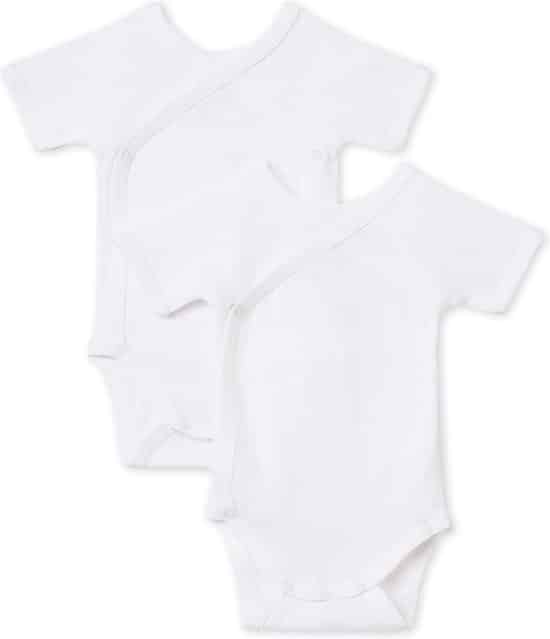 Petit Bateau Set van geboortebody’s met korte mouwen Unisex Rompertje – Maat 62