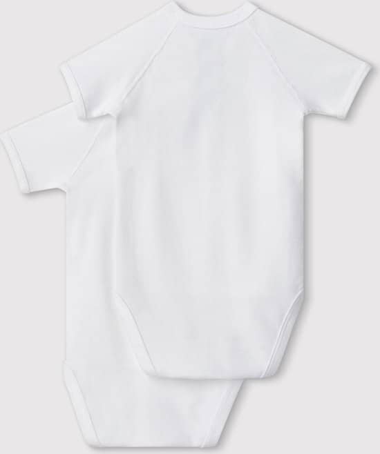 Petit Bateau Set van geboortebody’s met korte mouwen Unisex Rompertje – Maat 62 - Afbeelding 4