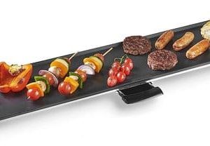 Royalty Line® TP-90 Teppanyaki Bakplaat XXL – Plancha voor 8 Personen – Grillplaat Met Antiaanbaklaag – Grilplaten – 90×23 cm – Tafelgrill Met…