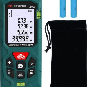 RYCE ® Lasermeter – Afstandmeter – 50 Meter Bereik – Inclusief Batterijen – 99 Meetgegevens Historie – Afstandsmeter – 165 Voet