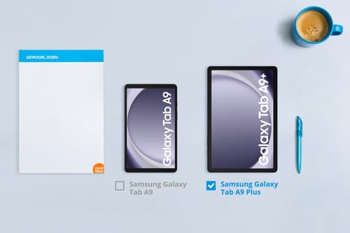 Samsung Galaxy Tab A9 Plus 11 inch 64GB Wifi + 5G Grijs + BlueBuilt Oplader - Afbeelding 5
