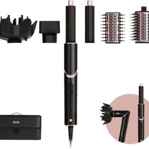 Shark FlexStyle 5-in-1 Föhn en Multistyler – Airstyler, Diffuser, Concentrator, Volume- en Stijlborstel – Zwart/Rose – HD440EU
