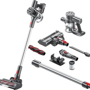 Steelstofzuiger draadloos 200Watt met 4 verschillende opzetstukken (draadloze stofzuiger) Zedar S600+