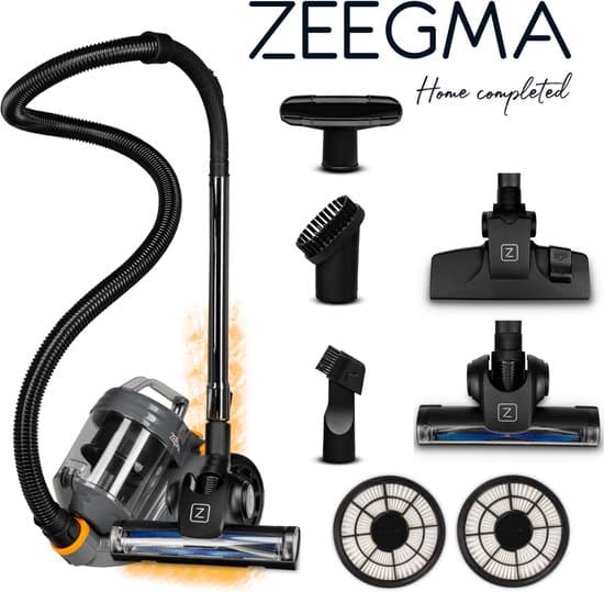 Zeegma Base Jet – zakloze stofzuiger – 4000 W – Turbo Borstel – SET 6in1